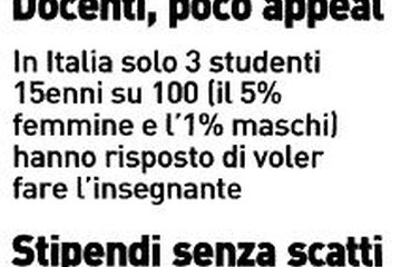 Un buon insegnante ti cambia la vita La qualità in Italia è mal retribuita