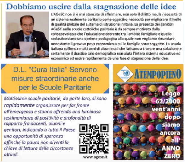 Una legge paritaria che riconosca il prezioso servizio svolto dalla Scuola Cattolica