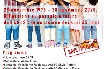 Riflessione su passato e futuro dell'AGeSC in occasione dei suoi 45 anni