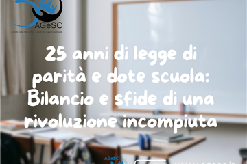 A 25 ANNI DALLA LEGGE 62/2000 LA PARITÀ SCOLASTICA È ANCORA TUTTA DA COMPIERE