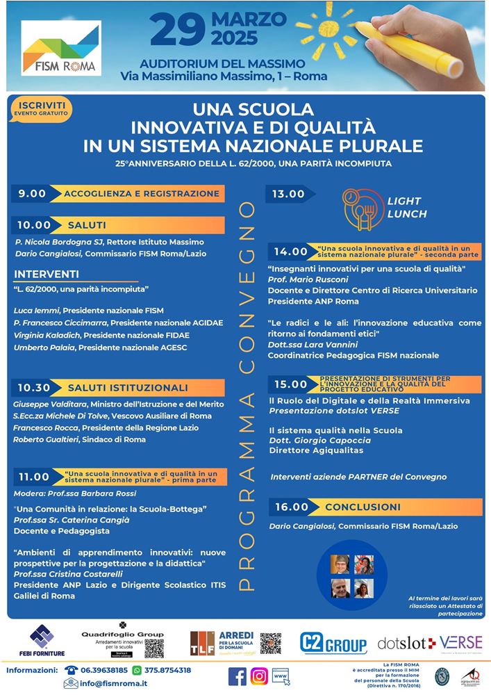 Convegno FISM: intervento su "Legge 62/2000, una parità incompiuta"
