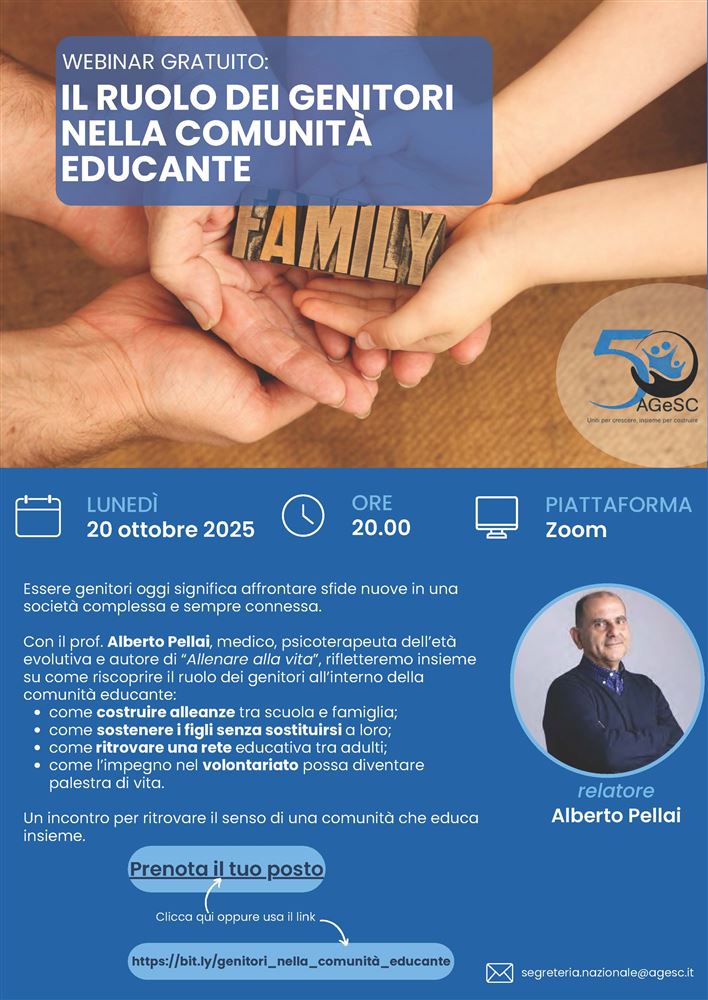 "IL RUOLO DEI GENITORI NELLA COMUNITA' EDUCANTE"