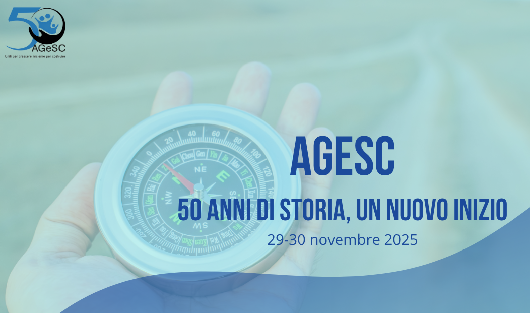 AGeSC: 50 ANNI DI STORIA, UN NUOVO INIZIO
