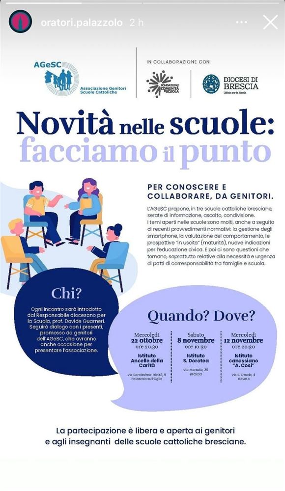 "NOVITA' NELLE SCUOLE: FACCIAMO IL PUNTO"
