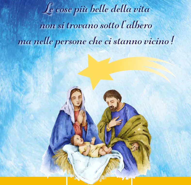 LE COSE PIÙ BELLE DELLA VITA NON SI TROVANO SOTTO L’ALBERO MA NELLE PERSONE CHE CI STANNO VICINO!