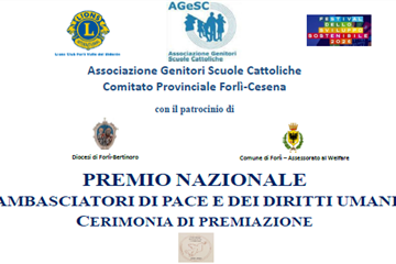 Cerimonia finale Premio “Ambasciatori di pace e dei diritti umani”