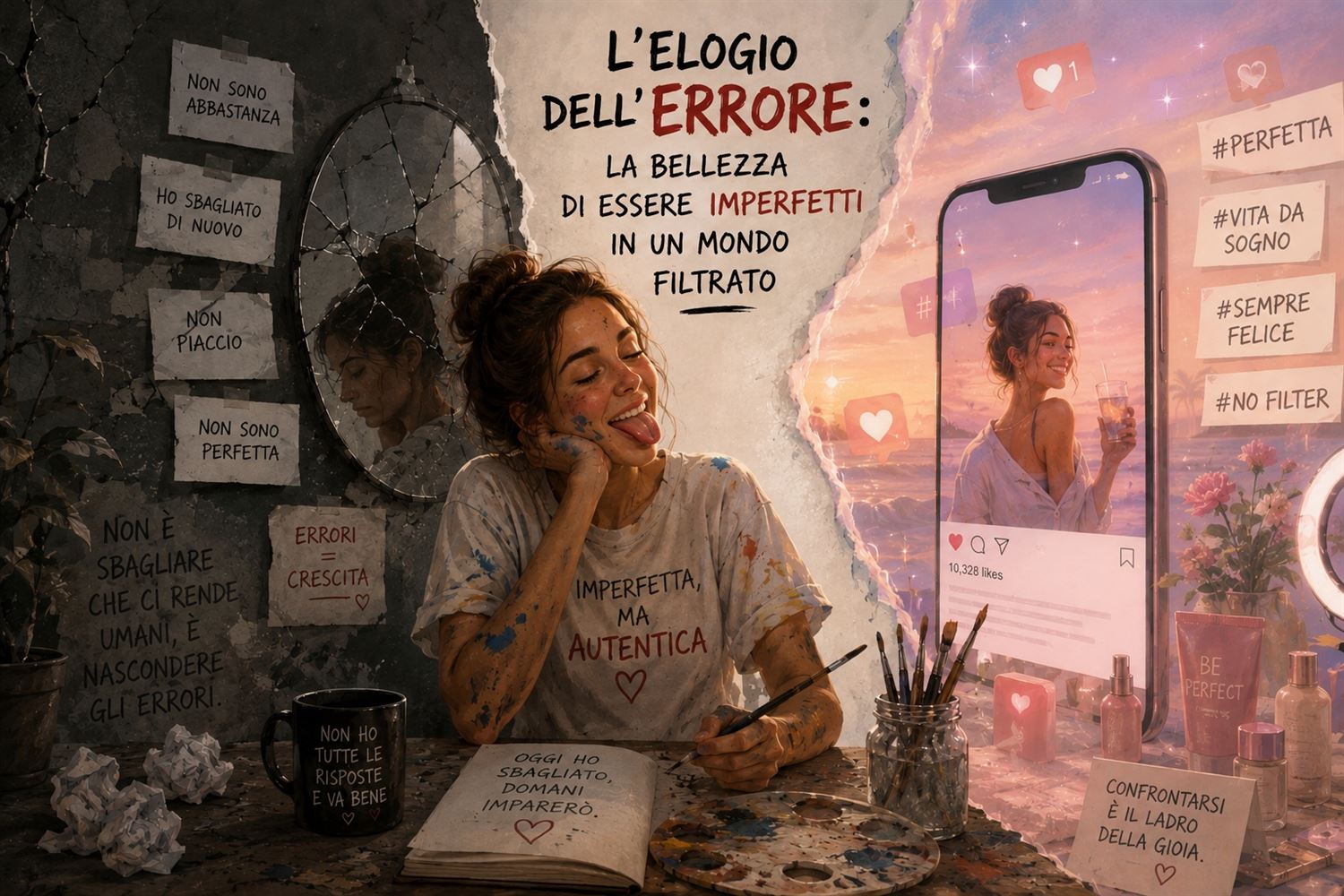 Concorso artistico nazionale “L’ELOGIO DELL’ERRORE: LA BELLEZZA DI ESSERE IMPERFETTI IN UN MONDO FILTRATO”