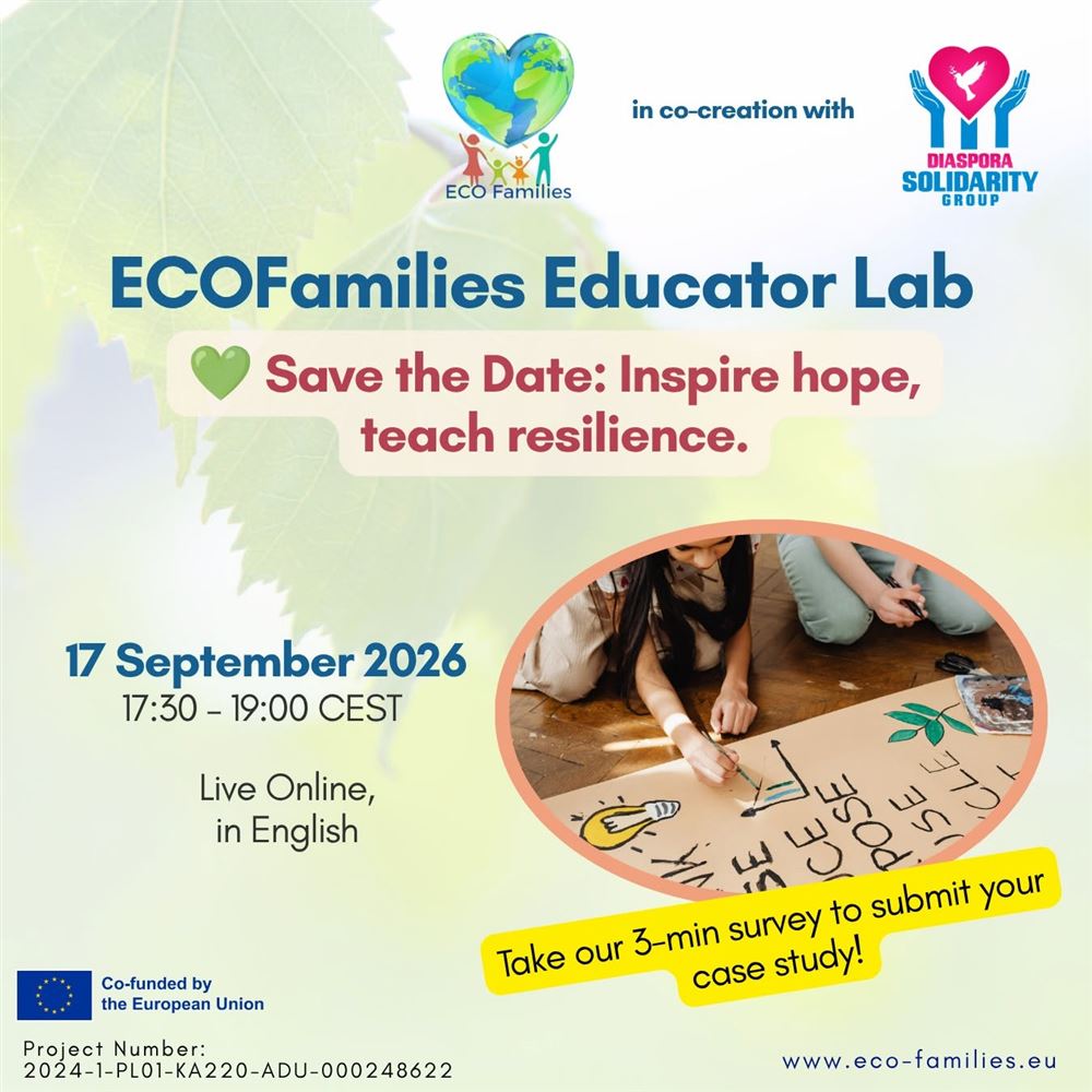 ECOFamilies Live Eco-Labs: "Fostering resilience in the classroom, tackling cynicism & green learning"