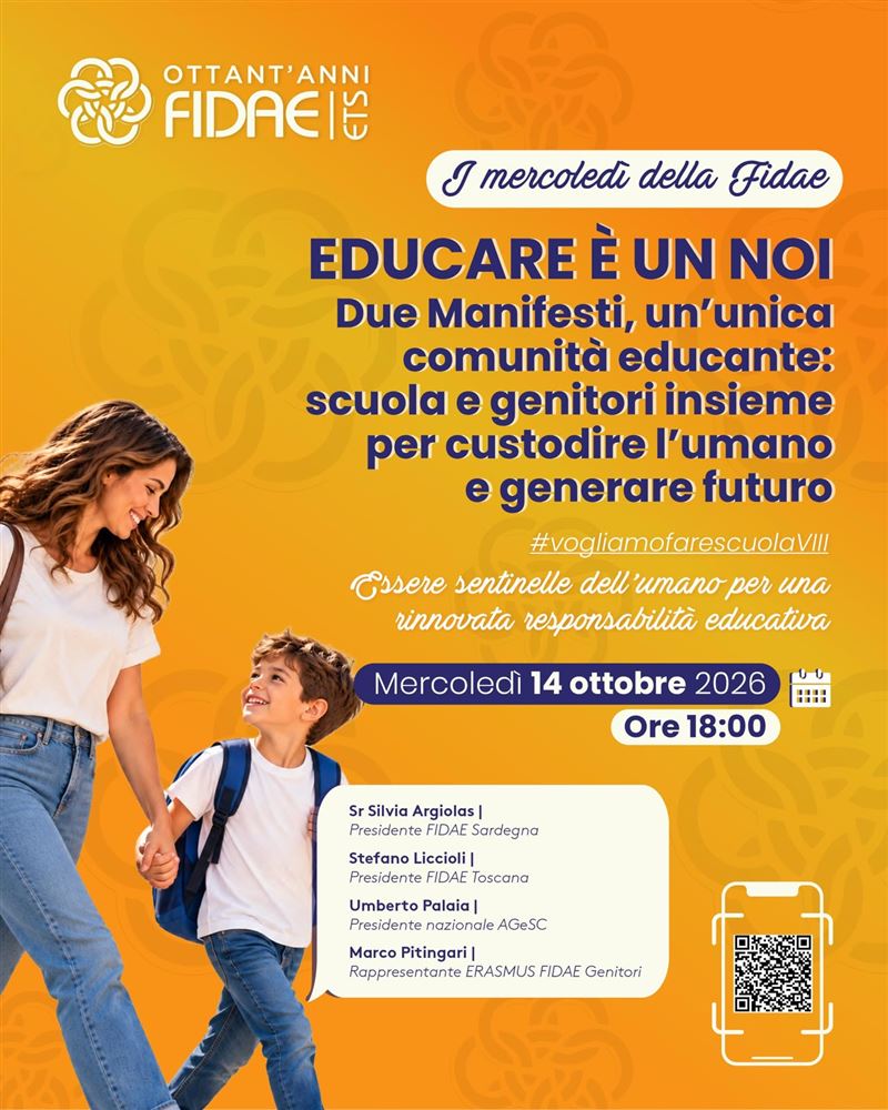 EDUCARE È UN NOI: Due manifesti, un'unica comunità educante: scuola e genitori insieme per custodire l'umano e generare il futuro
