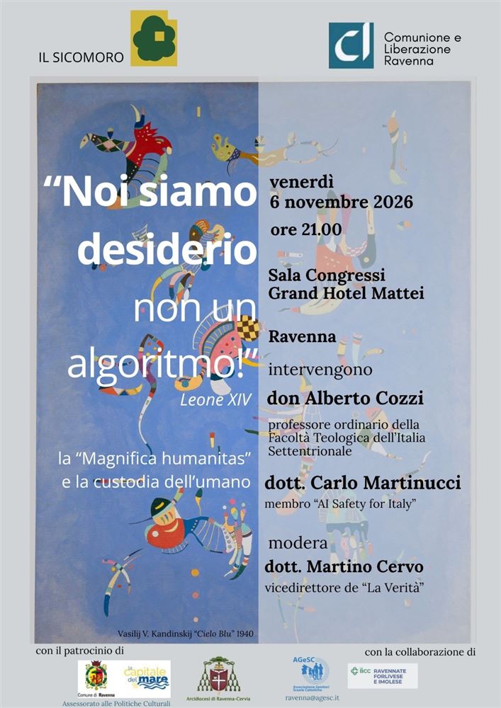 NOI SIAMO DESIDERIO, NON UN ALGORITMO!